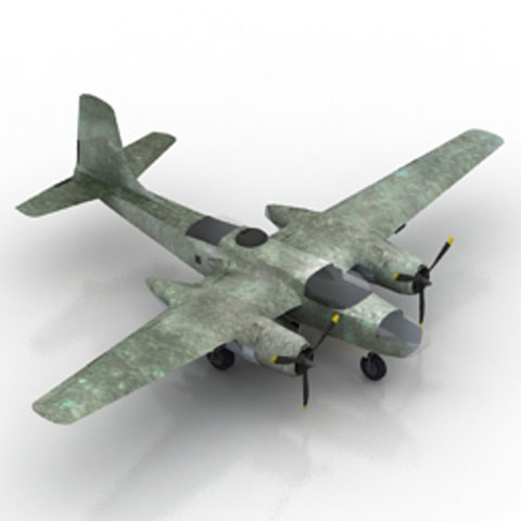 Free Airplane INVADER N13 3D model for 3ds Max Library Download